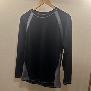Black and Gray Long Sleeve Shirt